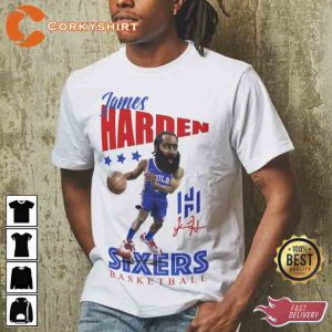 James Harden Philadelphia 76ers Basketball Vintage Shirt