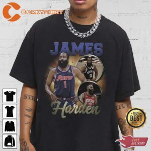James Harden Vintage Graphic Tee Basketball Unisex Gift T-Shirt