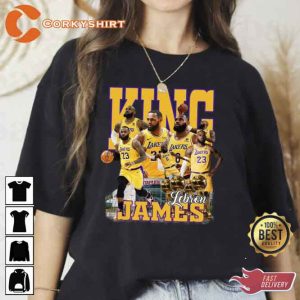 James Lebron Vintage Style Los Angeles Lakers LeBron James Shirt