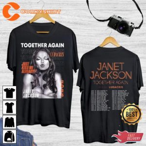Janet Jackson Collection Singer Together Again Tour 2023 Shirt