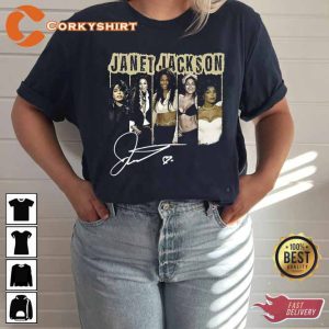 Janet Jackson Signature Together Again Tour 2023 Vintage Inspired T Shirt