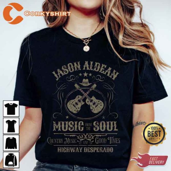 Jason Aldean Concert My Kinda Party Music Soul Anniversary Shirt