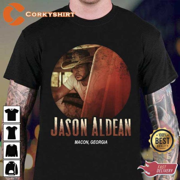 Jason Aldean Macon Georgia Vintage Design Unisex T-shirt For Fans