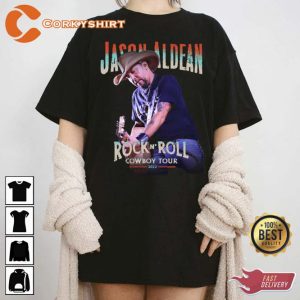 Jason Aldean Rock And Roll Cowboy Tour 2022 Trending Unisex T-Shirt