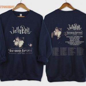 Jelly Roll Singer Backroad Baptism 2023 Tour 2 Sides Unisex Shirt