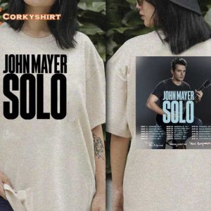 John Mayer Solo Tour 2023 Music Concert 2 Sided T-shirt