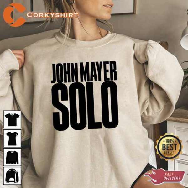 John Mayer Solo Tour 2023 Music Concert 2 Sided T-shirt