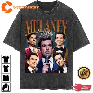 John Mulaney Stand-up Comedian Actor Vintage Washed Shirt