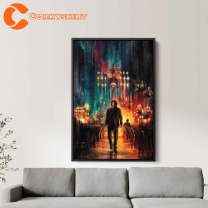 John Wick Season 4 Keanu Reeves Canvas Movie Painting Poster