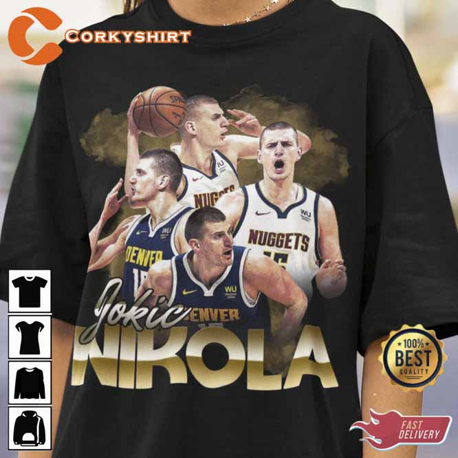 Jokic Nikola Basketball Player MVP Merchandise Bootleg Vintage Slam ...