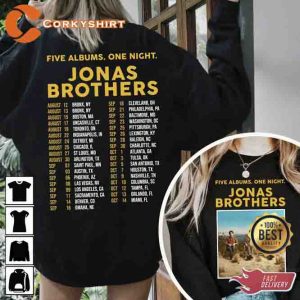 Jonas Brothers 2023 Tour Music Festival Concert Unisex Shirt