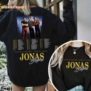 Jonas Brothers Five Albums One Night Shirt, Jonas Tour 2023 Merch3