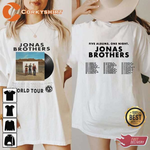 Jonas Brothers 2023 World Tour Music Concert Shirt For Fans