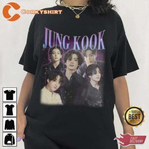 Jungkook BTS Upcoming Solo Vintage 90s Style Tees