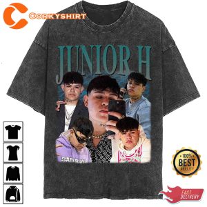 Junior H Vintage Washed Rnb Rapper Singer Homage Hiphop Shirt