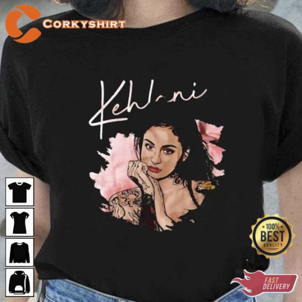 Kehlani Poplyfe 90s Fanart Blue Water Road Unisex T-Shirt