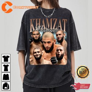 Khamzat Chimaev Vintage Washed T-shirt Freestyle Wrestling