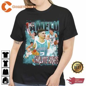 Lamelo Ball, Charlotte Hornets, NBA Shirt, 2