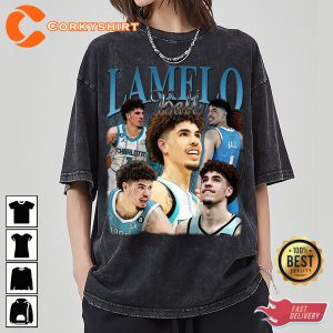 Lamelo Ball Vintage Washed Shirt Point Guard Homage Graphic