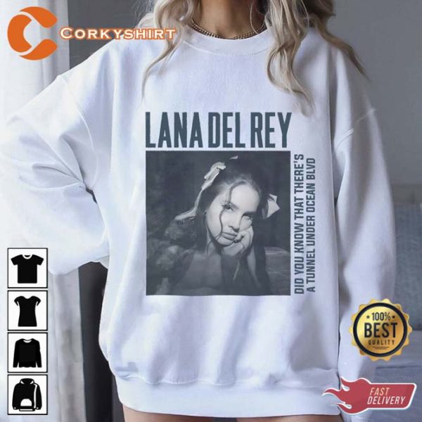Lana Del Rey Album A Tunnel Under The Ocean T-shirt