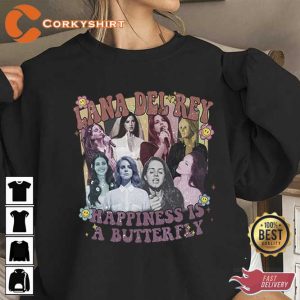 Lana Del Rey Happiness is A Butterfly Shirts Design