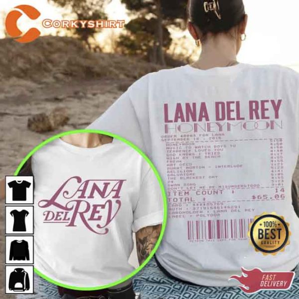 Lana Del Rey Honeymoon Shirt Album T-Shirt For Fans
