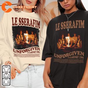 Le-Sserafim-Unforgiven-Album-Kpop-Fan-Gift-Classic-T-shirt-3