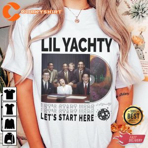 Lets Start Here Lil Yachty Album Cover Rapper Hip Hop 90s Shirt