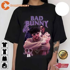 Limited BAD BUNNY Un x100to Tour Concert Unisex Shirt