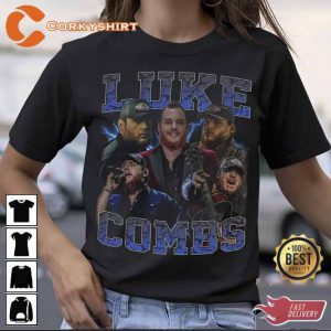 Luke Combs Vintage 90s Style Columbia Records Nashville Shirt