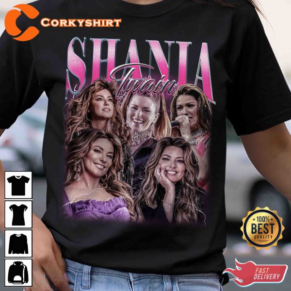 Limited Shania Twain Her New Album Queen Of Me Country Music Vintage Shirt