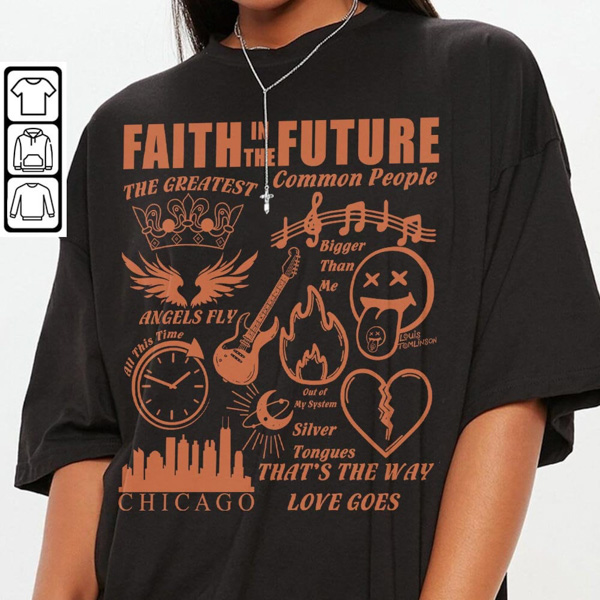 Louis Tomlinson 2023 Tour Faith In The Future World Tour T-shirt -  Corkyshirt