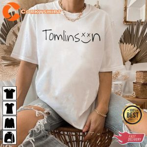 Louis Tomlinson Smiley Face Inspired Design One Direction Shirt Perfect Gift For Fans