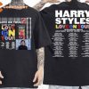 Love On Tour 2023 2 Sides Unisex Styles T-Shirt For Fans