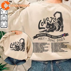 Lovejoy Tour 2023 Music 2 Side Across The Pond Tour Concert Graphic Shirt1