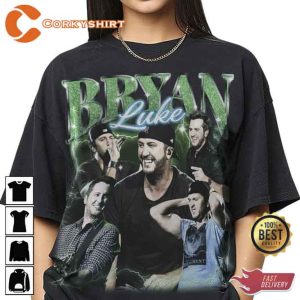 Luke Bryan Vintage Style Country Music Singer Unisex T-Shirt