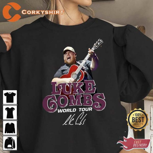 Luke Combs World Tour 2023 Country Music Lover T Shirt Sweatshirt