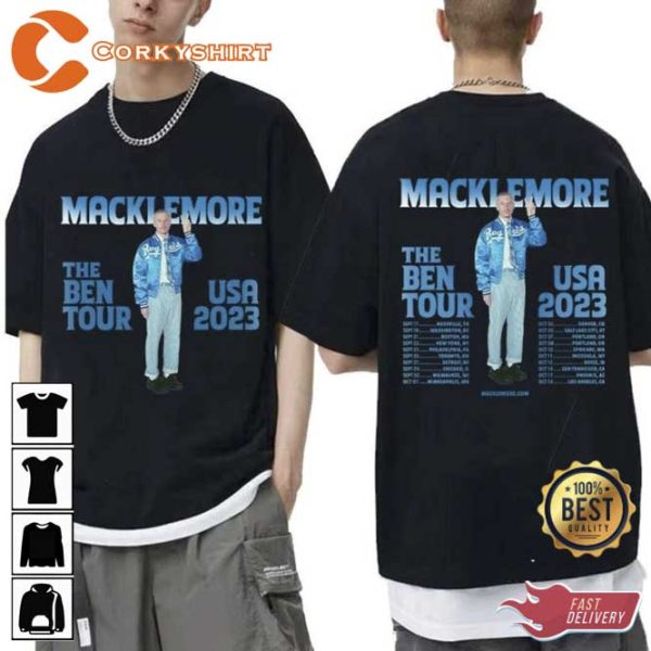 Macklemore The Ben Tour 2023 Cocnert Dates Shirt
