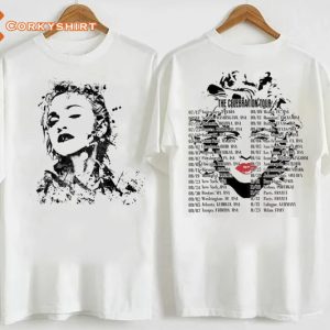 Madonna Queen Of Pop The Celebration Tour 2023 Ink Art Style Designed Shirt