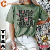 Mama Mommy Checkered Smiley Face Bruh Shirt For Moms