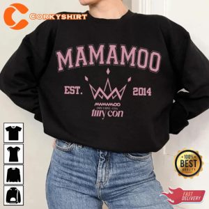 Mamamoo Tour 2023 My Con Tour Kpop Moonbyul Wheein Hwasa Shirt Fan gift