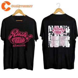 Maneskin Rush World Tour 2023 Album Mammamia Supermodel T-Shirt