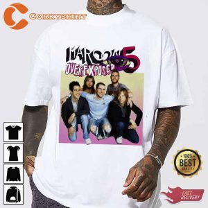 Maroon 5 Pop Rock Band Over Exposed Album Designed Shirt
