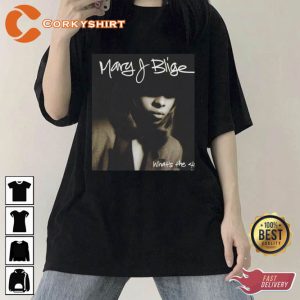 Mary J Blige Hip-Hop Soul The Queen Signature Designed Tee