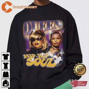 Mary J Blige Queen Hip-Hop Soul Streetwear Style Rap Tee