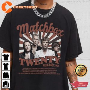 Matchbox Twenty Band Music Tour 90s Style Vintage T shirt