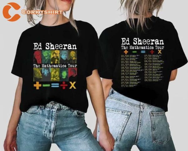 The Mathematics 2023 Tour Ed Sheeran Gift For Sheerios Unisex Shirt