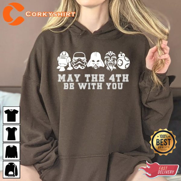 May The Be With You Magic Hoodiestar Wars Hoodiemay T-shirt