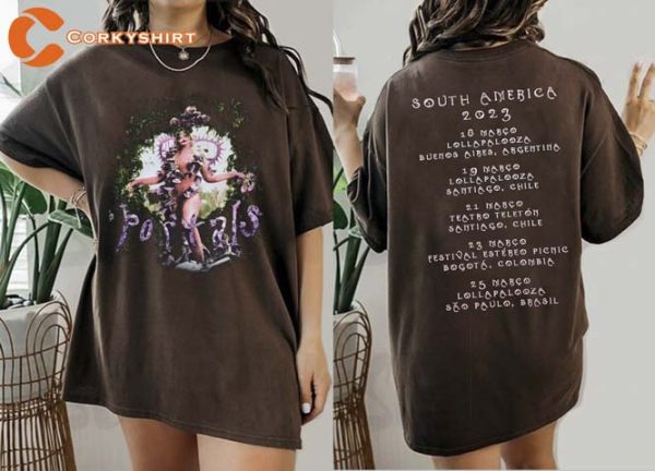 Melanie Portals South American 2023 Tour Music Concert Shirt