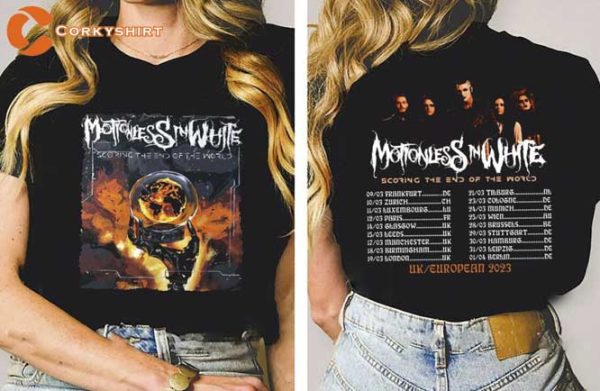 Motionless In White Scoring The End Of The World Tour 2023 T-shirt
